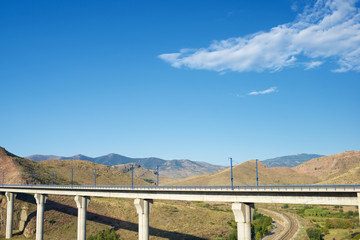 Fototapeta na wymiar Viaduct in Spain