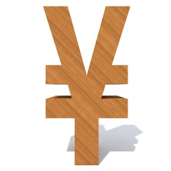 Fototapeta premium Conceptual wood or wooden brown font or type, timber or lumber industry piece isolated on white background. Educative hadwood material, smooth surface pine handmade sculpted object as 3D illustration