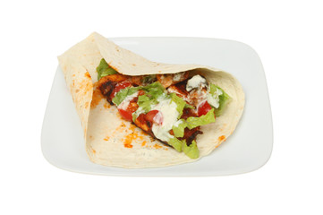 Fajita on a plate