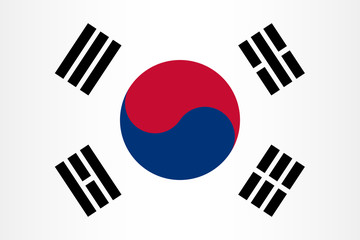 Vector South Korean flag background