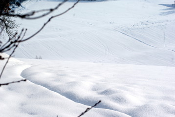 Fototapeta na wymiar Dune di neve