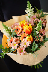 nice bouquet in the hands