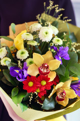 nice bouquet in the hands
