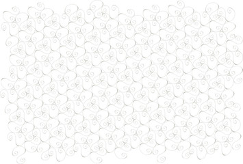 Muster aus Schleifen grau