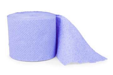 Soft Toilet Paper Isolated on a white background.