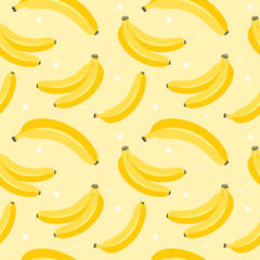 banana seamless pattern.vector illustration