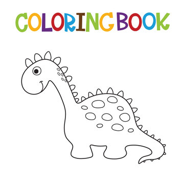 Cute Dino Coloring Book