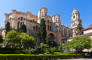 Fototapeta na wymiar Santa Iglesia Catedral Basílica de la Encarnación in Málaga, Spanien
