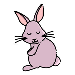 Cute bunny icon