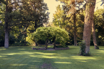 Beautiful gazebo in the garden