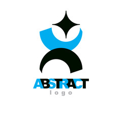 Vector geometric conceptual shape can be used as business innovation idea creative icon.