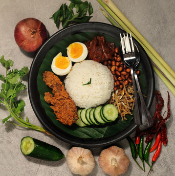 Asian food nasi lemak