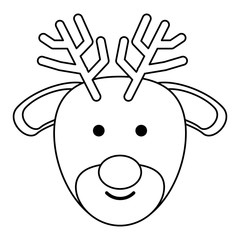 Cute deer icon
