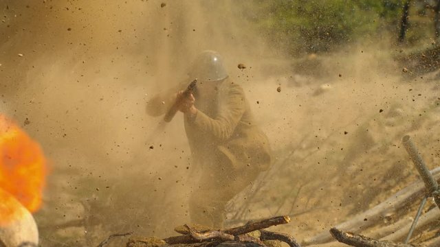 World War II, slow motion