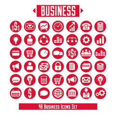 Vector set of business icons and design elements for your layout.