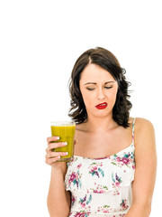 Woman Holding A Glass Of Fresh Healthy Orange Juice