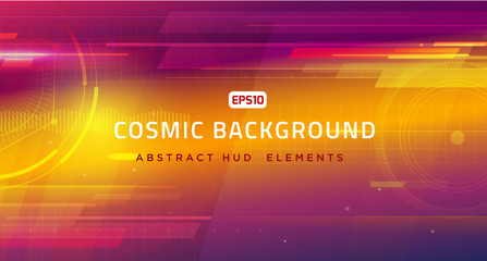 Cosmic shining abstract background