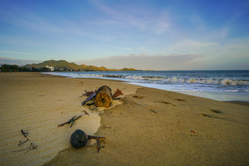 Fototapeta na wymiar Ninh Chu beach in Vietnam