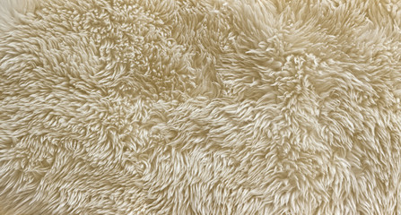 Schönes Lammfell als Nahaufnahme