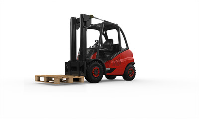 Gabelstapler mit Palette