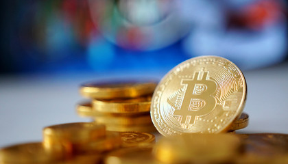 Bitcoin symbol. Crypto currency