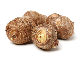 black backpack on a white background 