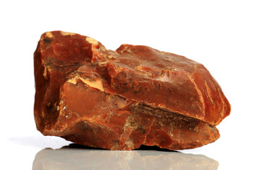 Set Rock stone with names, isolated on a white background with shadow,  beautiful lighting, reflections. Silicon. Si.