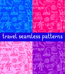 travel seamless patterns