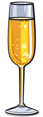 champagne glass illustration