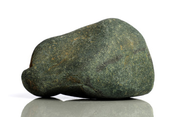 Set Rock stone with names, isolated on a white background with shadow,  beautiful lighting, reflections. Granite.