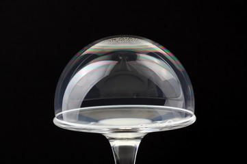 Colorful fastener in bubble with spoon