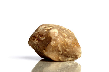 Set Rock stone with names, isolated on a white background with shadow,  beautiful lighting, reflections. Quartz, silica.