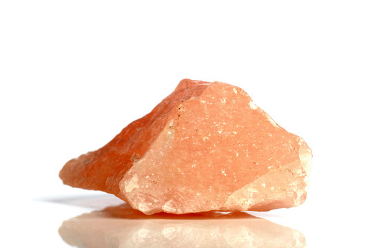 Fototapeta Set Rock stone with names, isolated on a white background with shadow,  beautiful lighting, reflections. Quartz, silica.