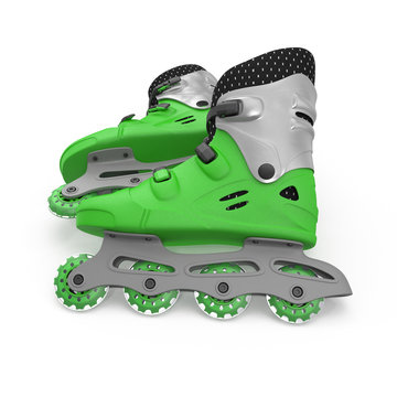 Roller Skates on white background. 3D illustration