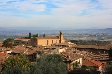 The ancient city of San Gimignano, Italy