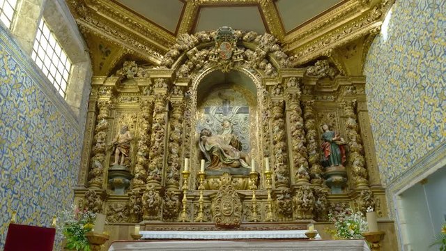 Interno della cattedrale di Tomar, Portogallo