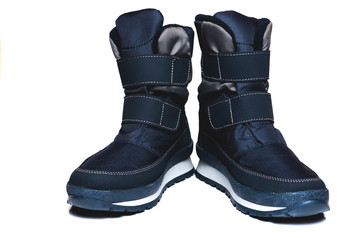 Footwear. Boots Isolated on the background