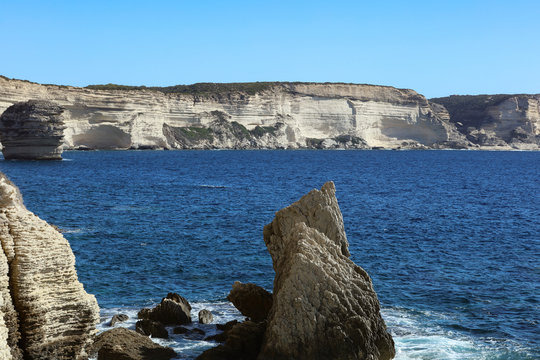 Die K&uuml;ste von Bonifacio auf Korsika