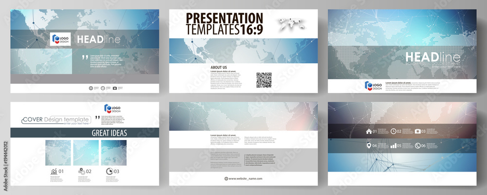 Poster the minimalistic abstract vector illustration of editable layout of high definition presentation sli