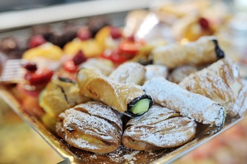 Sweet delicious italian dessert pastry