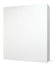 Fototapeta premium Blank tall box. 3d illustration on studio background. 3D Illustration. Isolated on white background