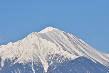 北アルプス　常念岳