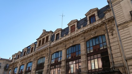 Fototapeta na wymiar Buildings of Montpellier