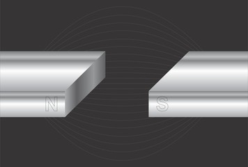 Illustration of two magnets