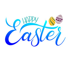 Happy Easter colorful lettering. Hand written Easter phrases. Seasons Greetings