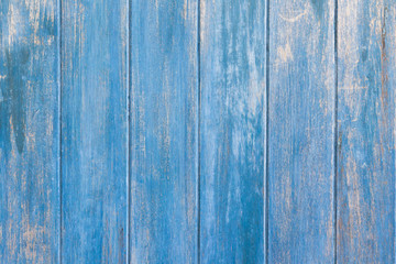Fototapeta na wymiar blue vintage wooden wall, grunge blue timber panel background and texture