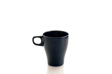 Blue mug over isolated white background