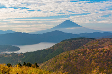 Hakone Taikanzan and Mt. Fuji landscape