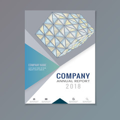 Company annual report cover design template