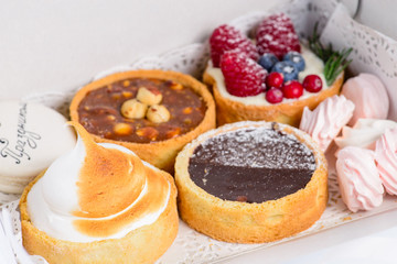 Different sweet cakes for holidays